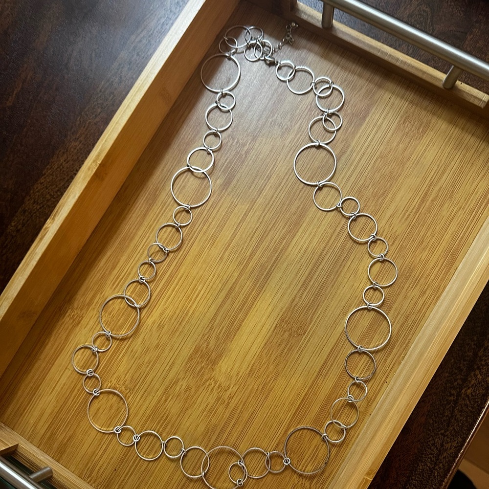 Long Circle Necklace.